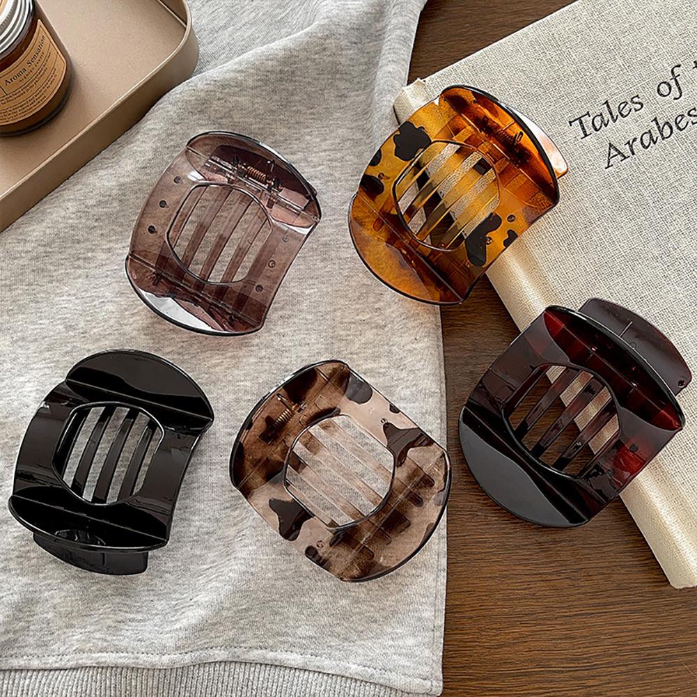 Pinza para el pelo retro con diseño de carey, elegante y sencilla, antideslizante, accesorio para el pelo para mujer.