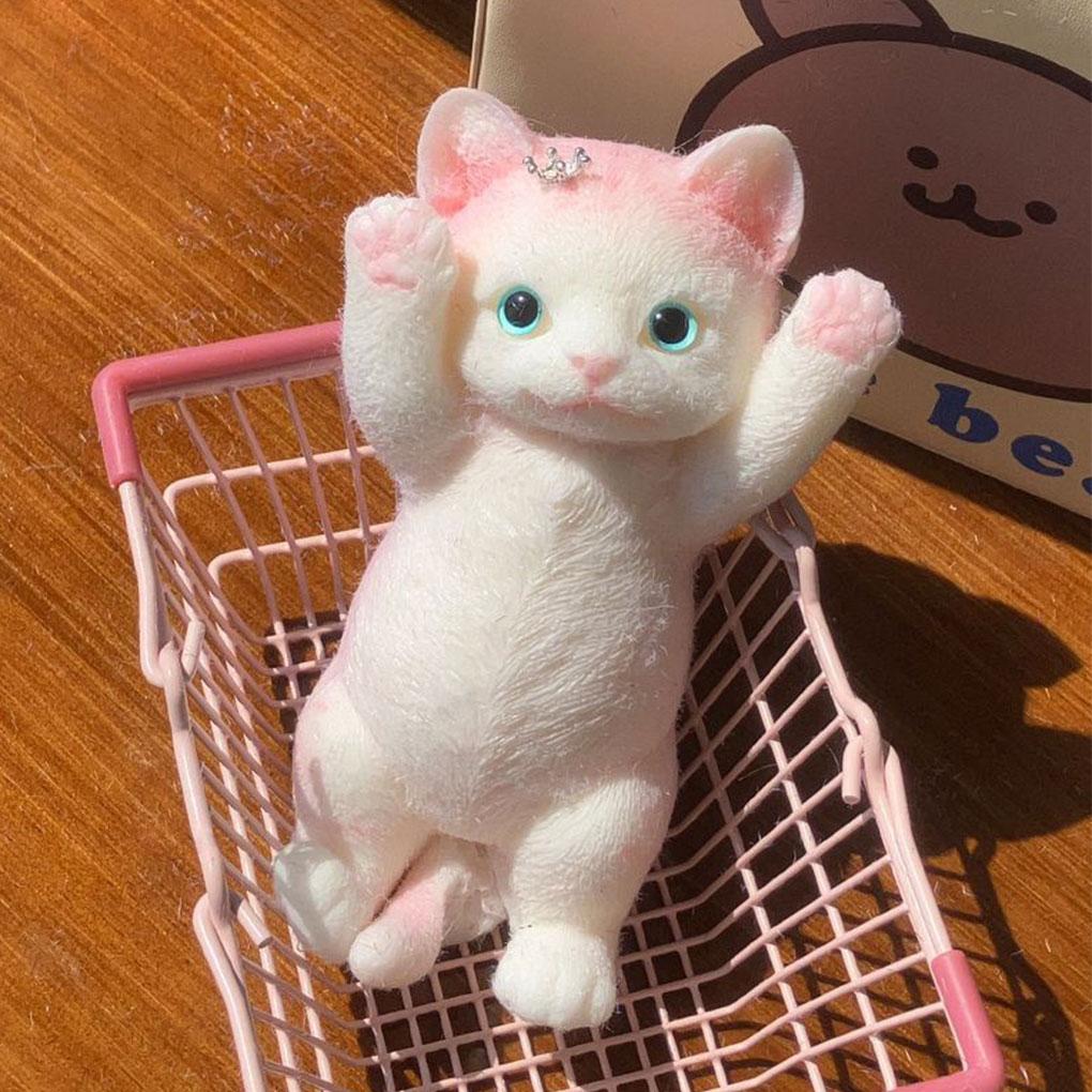 TPR Squeeze Away Stress With Cat-shaped Sensory Toys Work Study And Leisure Stress Relieving Toys