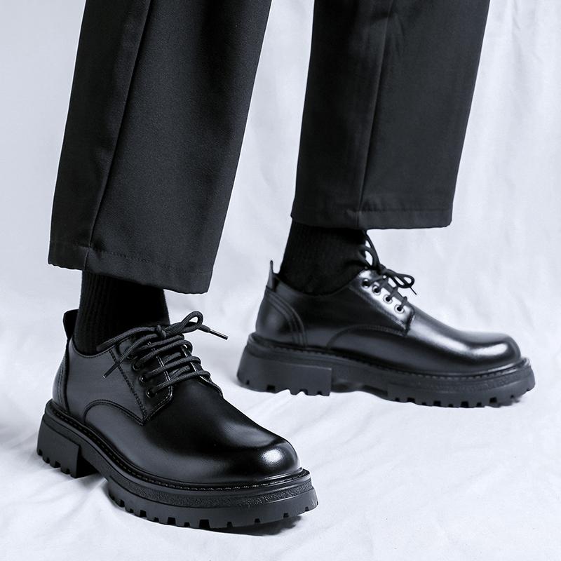 Hot selling Casual Business Men's Leather Shoes Derby British Style Design Dress up party Black Brown high-quality shoes