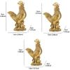 Brass Rooster Cock Figurine Statue 1Pc Lucky Fengshui Ornament For Home Office Store Desktop Decoration Handmade Crafts NEW