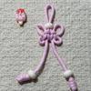 Handmade Colorful Nylon Rope Phone Lanyard with Pearl Knot Buckle Pendant