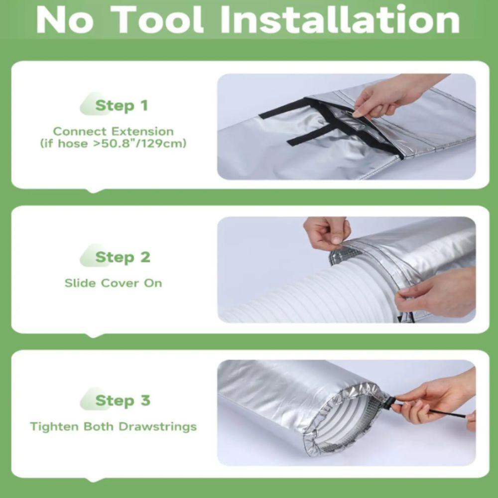 Portable Insulation Sleeve Heat-Resistant Hose Protective Cover  Home Use