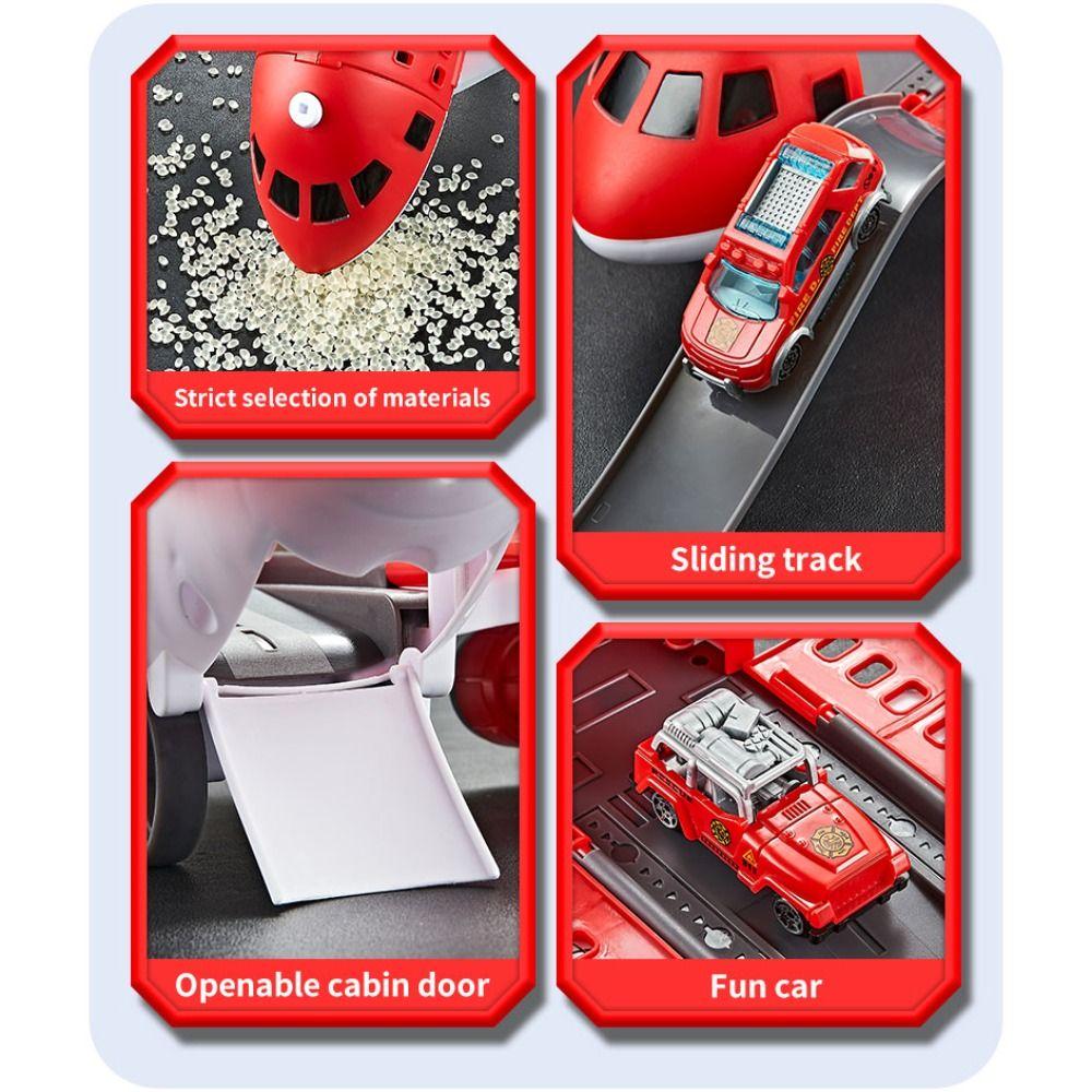 Aircraft Model Inertial Airplane Model Storage Passenger Deformation Airplane Toy  Christmas Gift