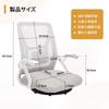 VECELO Seat Swivel 360 Degree Floor Desk Armrest Single Space Light Gray Chair, Chair, Rotation, Chair, Chair, Telework, Ergonomic, Included, Seater,