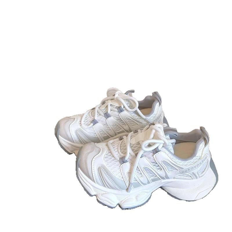 Autumn new thick-soled heightening dad shoes casual sports shoes breathable mesh