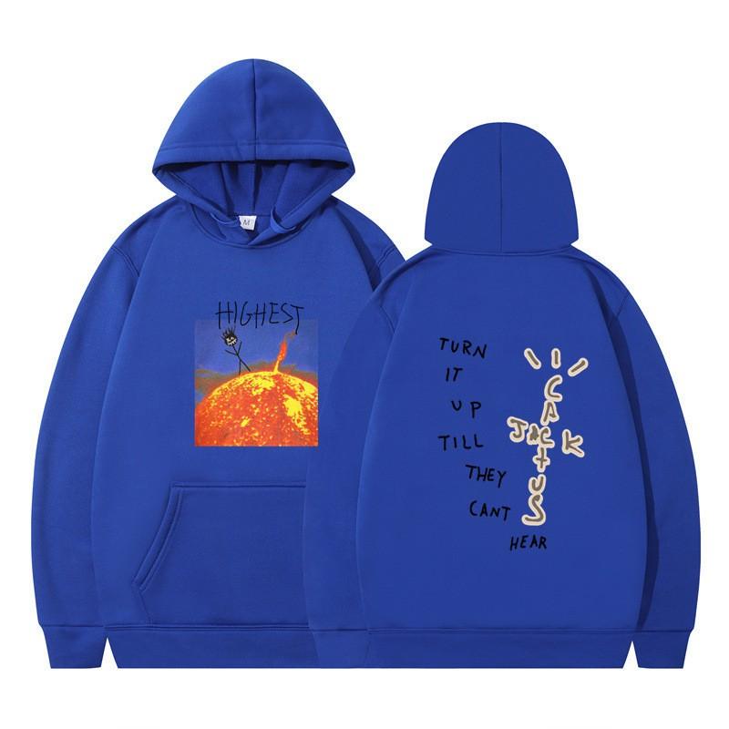 Travis Scott HITR Sun Hoodie Womens Oversized Sweatshirt Festival Streetwear