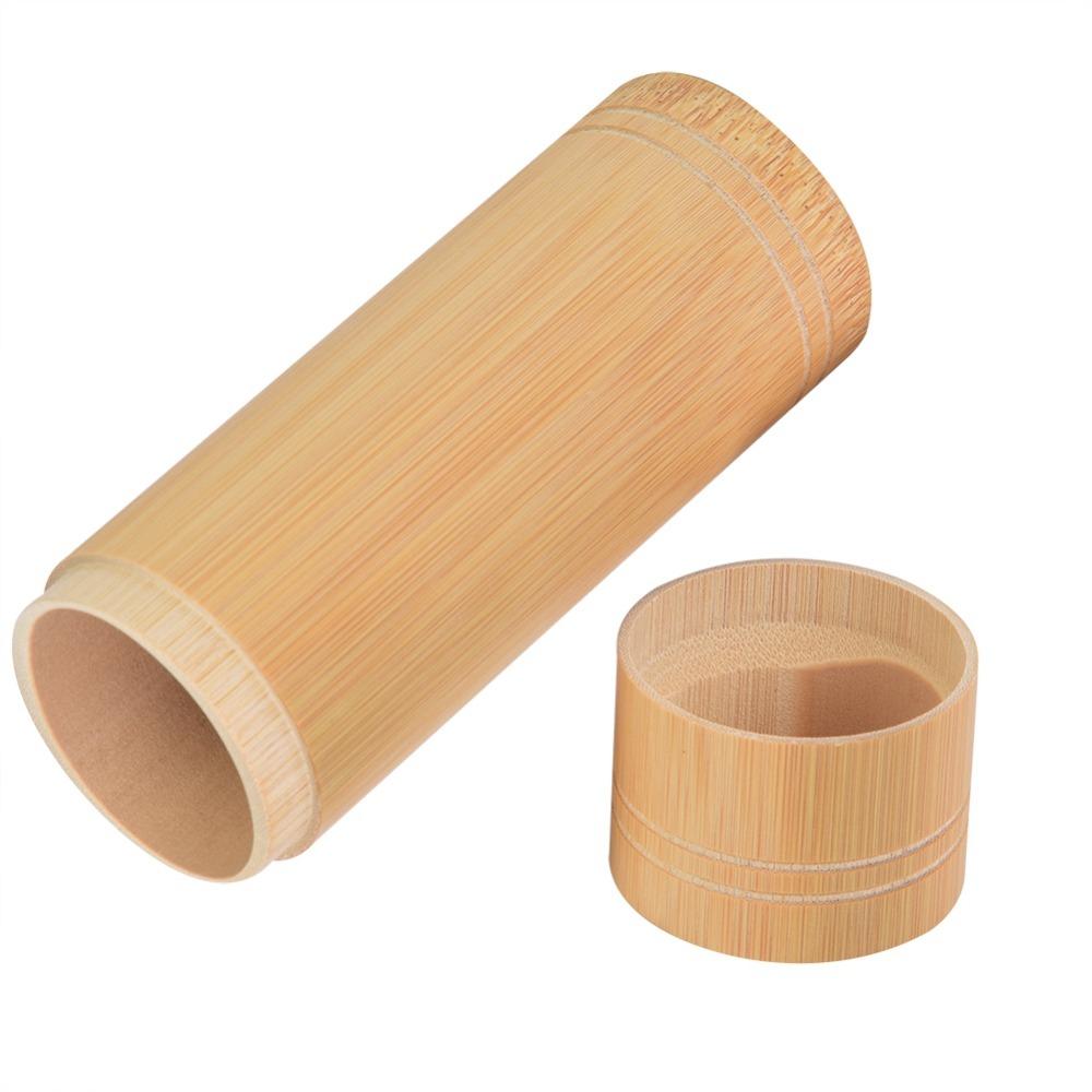 Wood Portable Tea Canister Sealed Tube Design Sealed Tea Container Box Tea Storage Jar  Travel Use