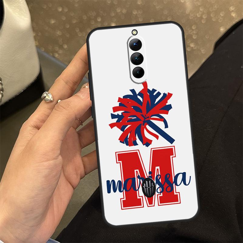 Personalised Football Cheer Moms Name Case For Nubia Red Magic 8S Pro Plus Red Magic 8 Pro 6 7 6S 7S Pro 5G 5S 6R Cover Coque