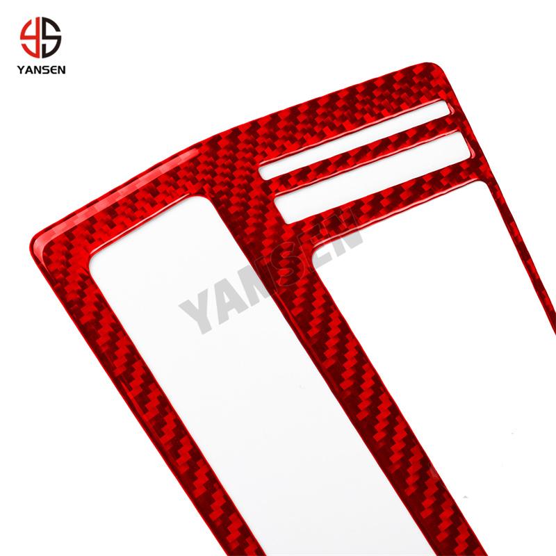 Carbon Fiber Car Gear Shift Panel Frame Cover Decoration Trim for Volkswagen Golf 8 MK8 2021 2022 2023 Accessories