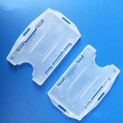 1PC Unisex Multi-use Hard Plastic Double Sided ID Card Unisex Badge Work ID Card Holder Durable Protector Cover Case