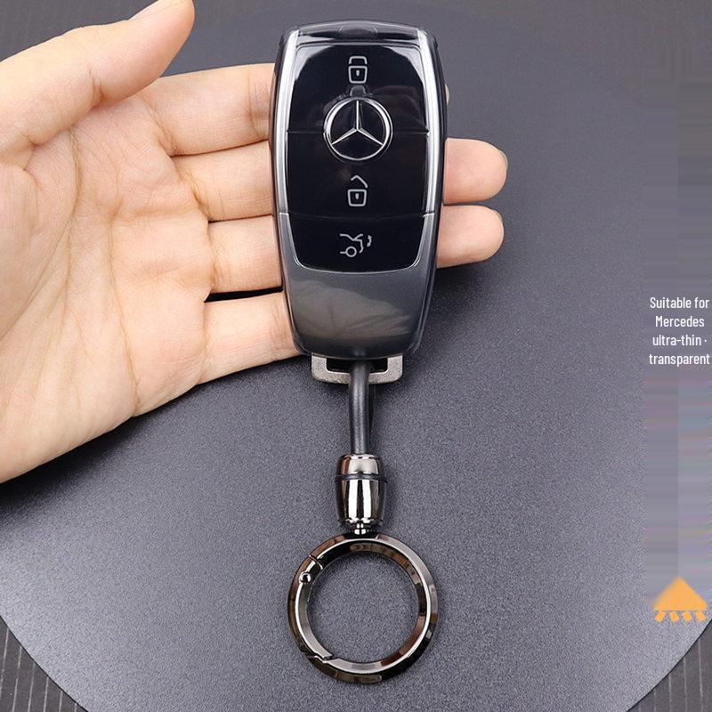 Transparent Ultra-Thin Key Case for Mercedes A200L, E300L, GLC260L, GLB, GLE350, and CLS Class