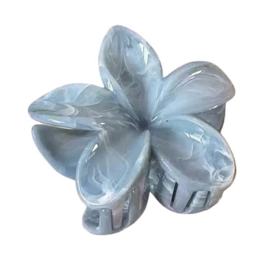 Hair Claw Flower Shape Stable Grip Summer Back Head Hair Clip Bright Color Non-Slip Shower Hair Claw Hair Accessories