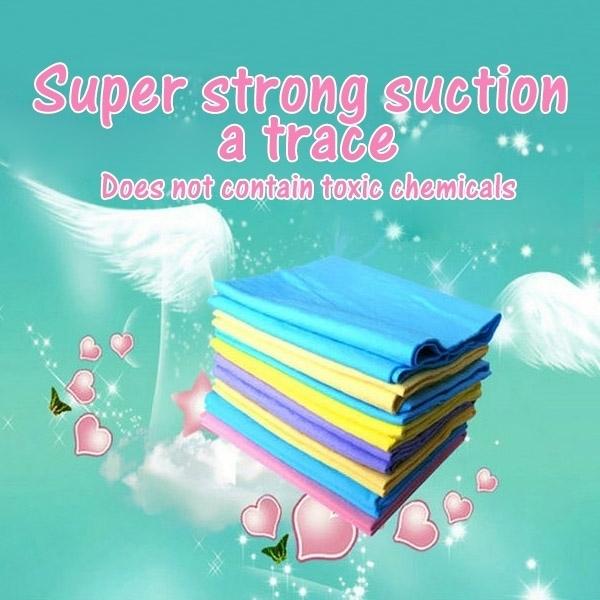 KANEED Super Absorption Clean Cham PVA Synthetic Chamois Car Wash Towel, Size: 43cm X 32cm X 0.2cm (Random Color Delivery)