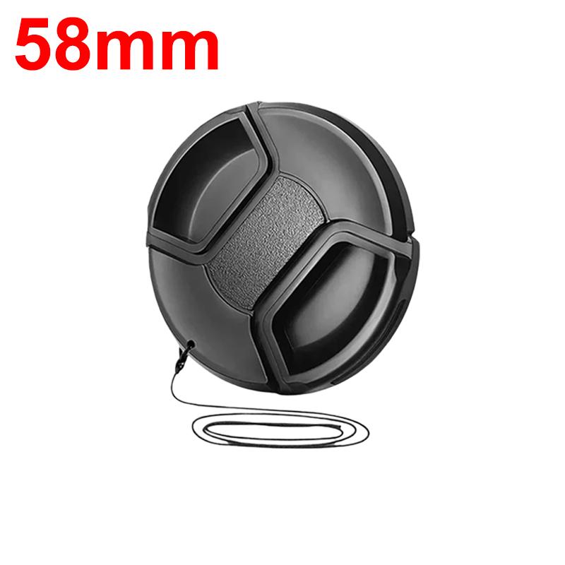 49/52/58/62/67mm Camera Lens Hoods with Protective Lens Cap for Canon Nikon Sony Universal DSLR Cameras Sunshade Lens Hood