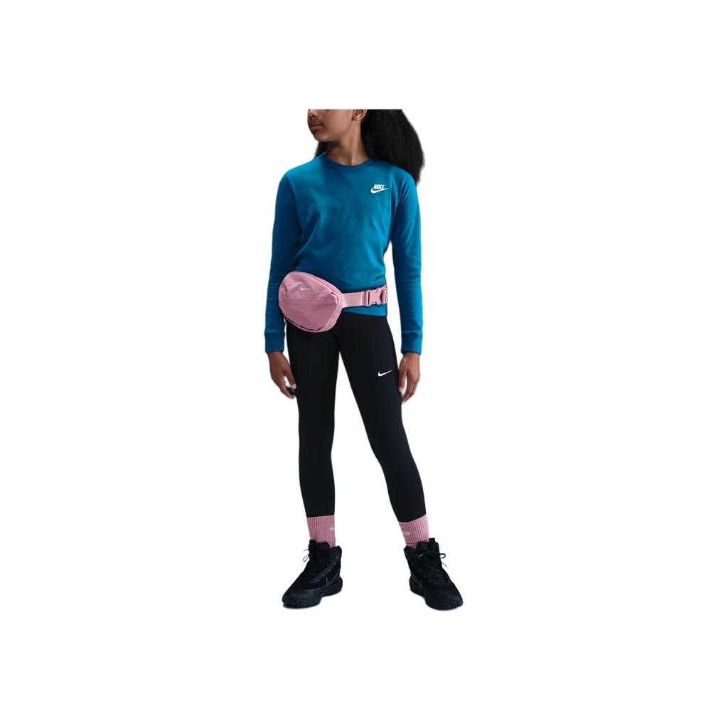 Nike Sportswear Logo Crew Neck Long Sleeve T-Shirt Kids tops FZ4946-301