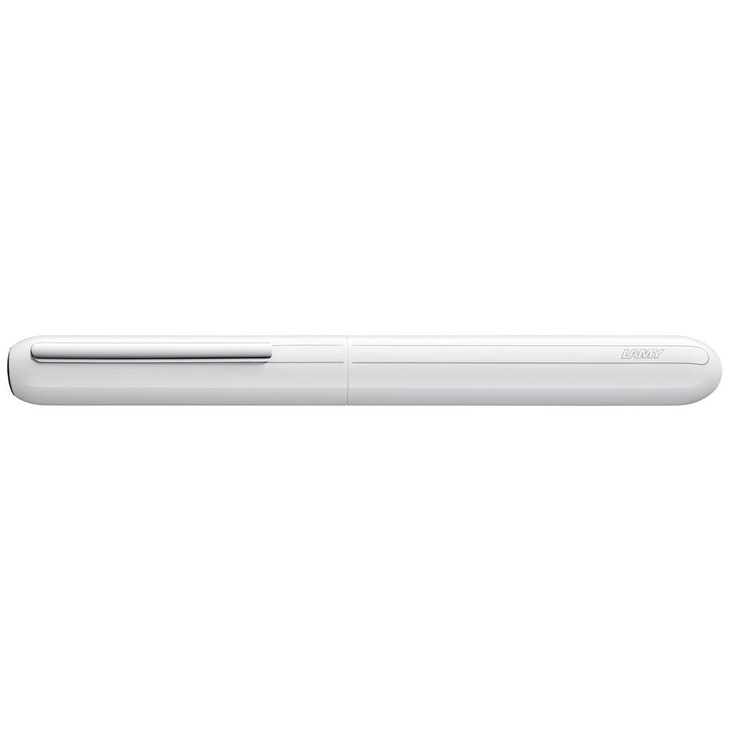 LAMY Dialog Piano White Fountain Pen Patented Capless Fountain Pen with 14K Gold Partially Extra Fine Point Includes LAMY T10 Blue Ink Cartridge -
