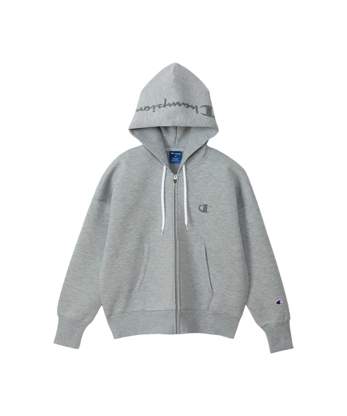 

Худи на молнии с логотипом Champion Script, длинный оксфорд, размер L, женский свитшот WRAP-AIR, рукав, стрейч, теплый, серый, (CW-YS101)