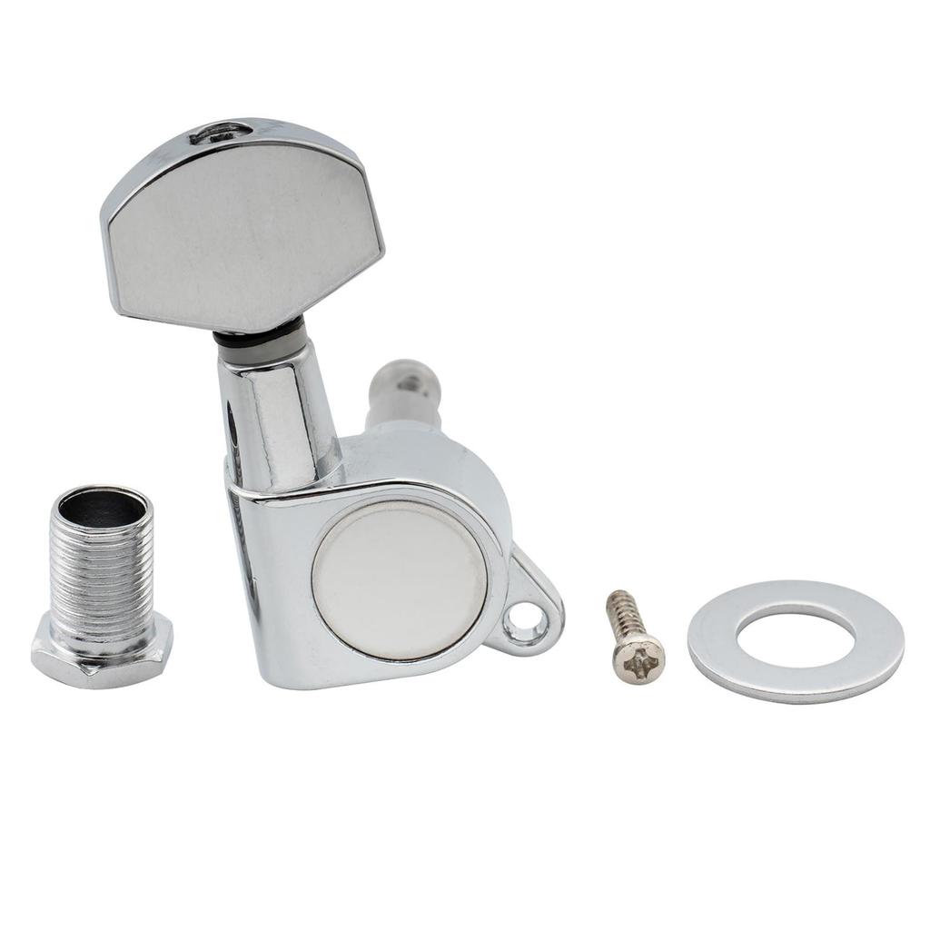 Musiclily Pro Electric Guitar Tuners for Chrome 6-in-line Stratocaster/Telecaster Guitars, Finish.