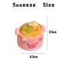 1 Piece Little Pig Instant Noodles Bowl  Soft Adhesive Toy Antistress Taba Happy Game Pinching Toys Tpr Slow Rebound Gift