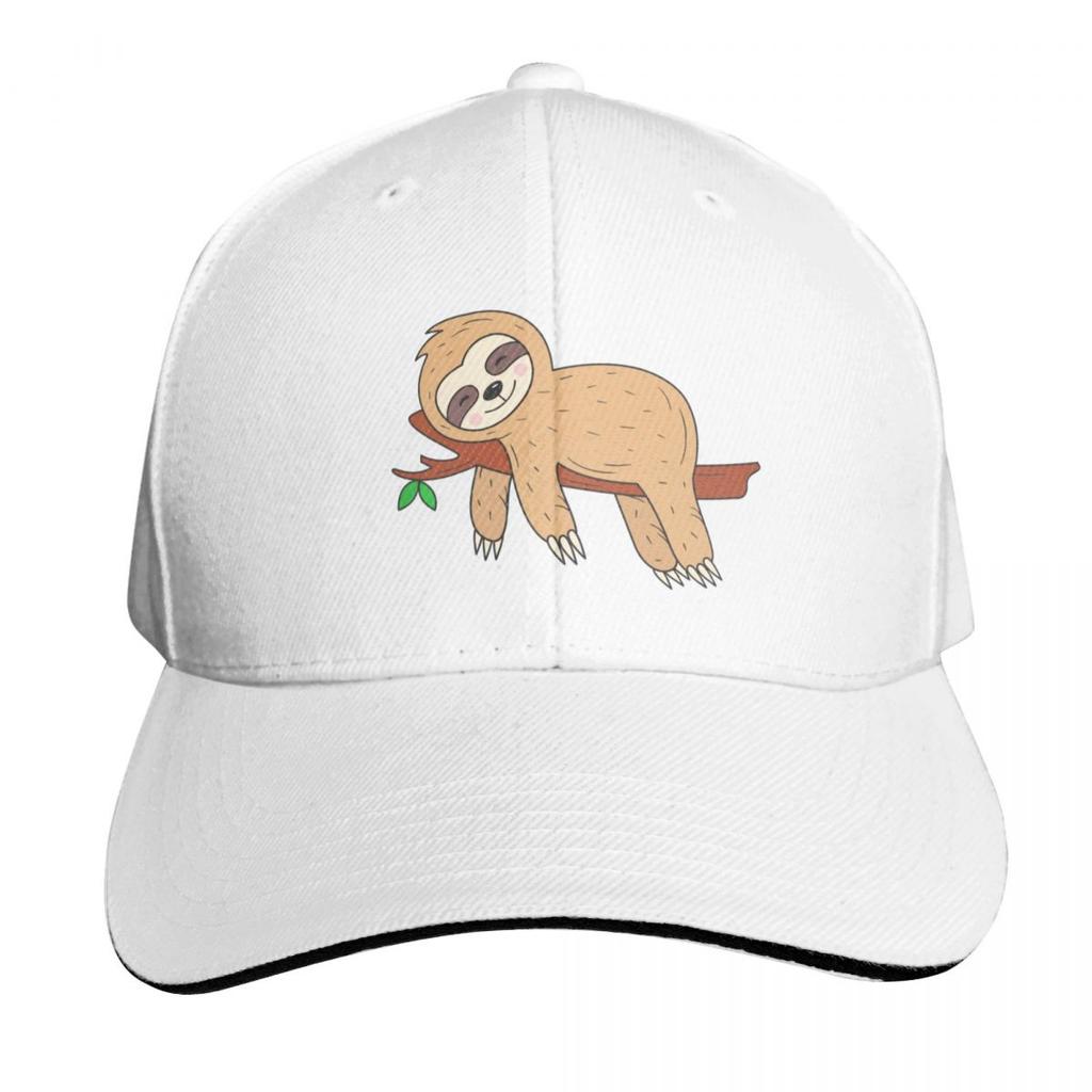 Funny Sloth On Tree Baseball Cap Summer Beach Travel Streetwear Hip Hop Trendy Vintage Retro Embroidered
