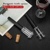1Pc Black Pneumatic Pump Bottle Opener Bottle Opener With Stainless Steel Pin Type Cork Tool Kitchen Opening Tools Accessories