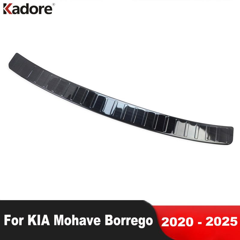 

Накладка на задний бампер багажника Для KIA Mohave Borrego - 2024 2025 Стальная Защитная накладка на порог двери багажника Автомобильные Аксессуары