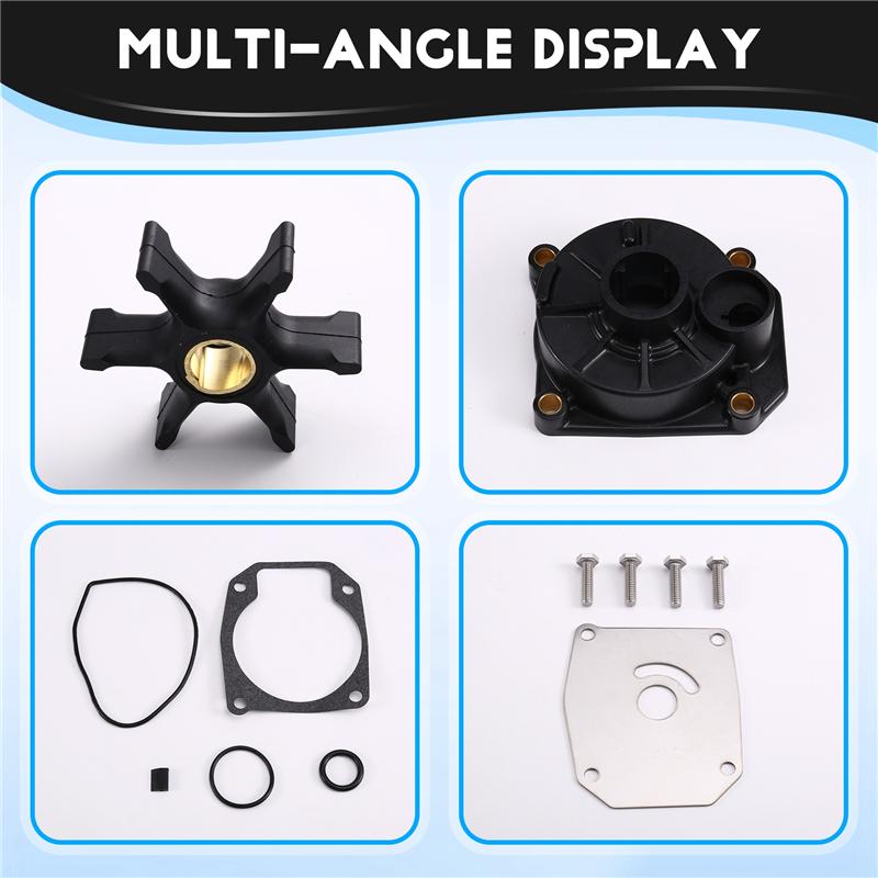 A58X-For Evinrude Johnson OMC Boat Engine Parts Water Pump Repair Kit For 28 35 40 48 50 HP Outboard Motors 438592 433548 077780