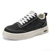 Fashion Summer Men's New Breathable Canvas Shoes Men's Trendy Versatile Thick Bottom Simple Comfortable Sports Leisure Board Shoes