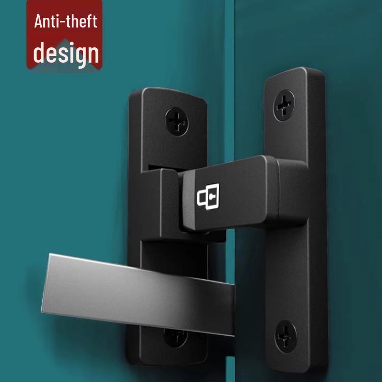 Punch-Free Slide Bolt Latch for Bathroom and Indoor Doors