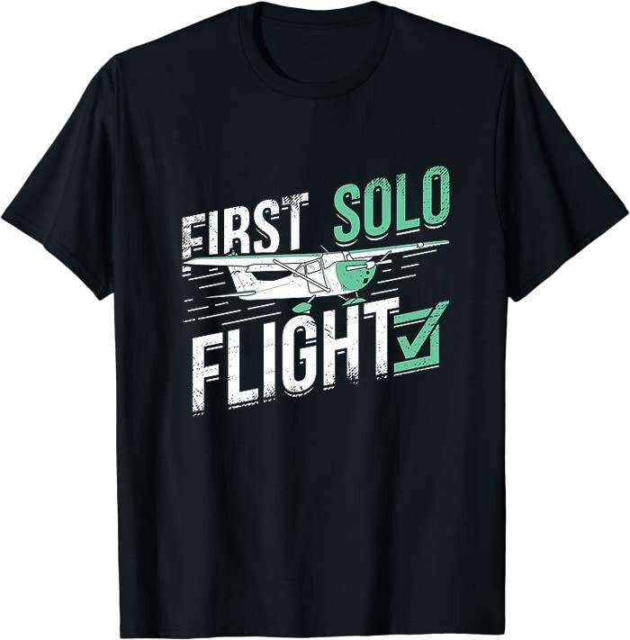 First Solo Flight Pilot Gift Classic Tee T-Shirt XXL