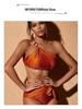 2023 Orange Sexy Sling Bikini & Sun Protection Long Dress Set
