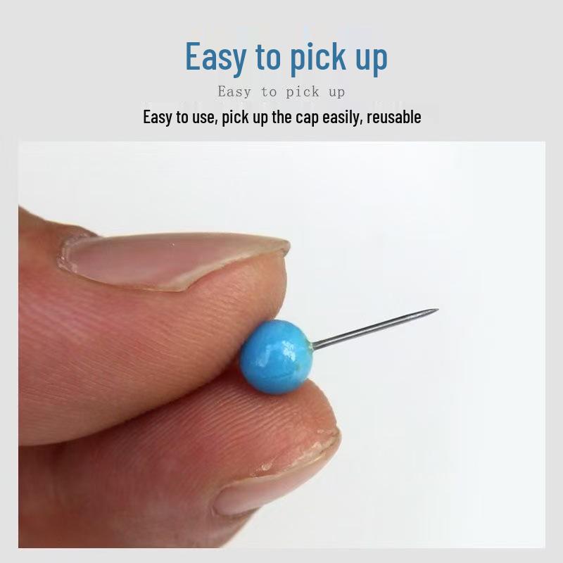 Colored Pearl Pushpins & Fishing Line Set with Fixing Accessories