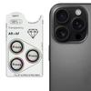 For iPhone 16 Pro/16 Pro Max Camera Lens Protector Glitter Tempered Glass+Metal Lens Film