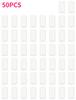 50pcs 15ml White Plastic Containers Empty Refillable Deodorant Tubes Top-Fill Oval Lip Balm Tubes for Travel Chapstick Lotions