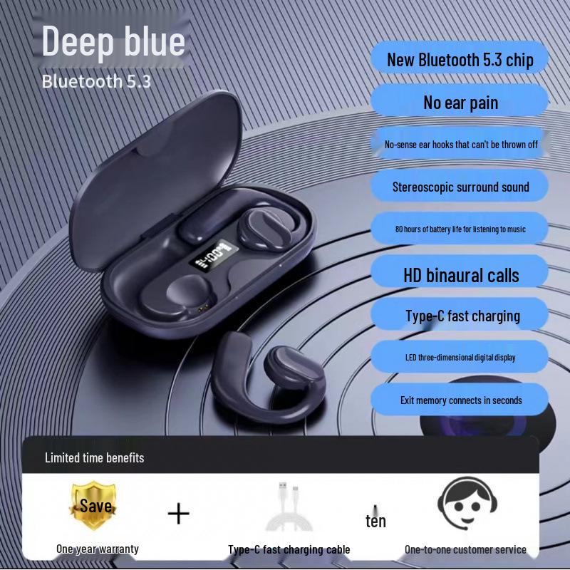 S901 Sports Bluetooth Open-Ear Air Conduction Earphones for Running and E-sports