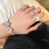 Zircon Fritillary Butterfly Niche Open Bracelet Fashion Versatile Cold Wind Bracelet Light Luxury High-end Jewelry