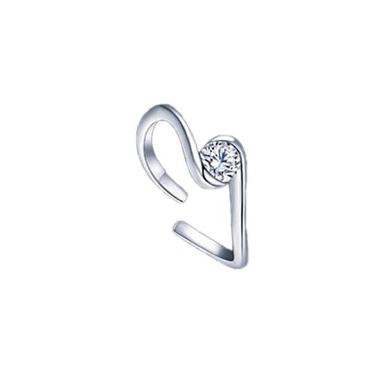 Men Women Silver Plated Constellations Adjustable Opening Ring Birthday Gift