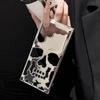 3D Matte Metallic Color Hollow Out Skull Hard Phone Case For Samsung Galaxy S23 S25 Ultra S23 S24 Plus Shockproof Cover