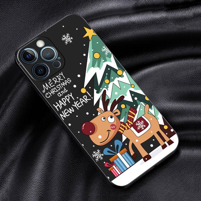 Case For Apple iPhone 14 13 11 12 Pro 7 XR X XS Max 8 Plus 6 6S SE 2022 13Pro Black Soft Phone Funda New Year