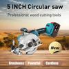 Бесщеточная электрическая циркулярная пила 21 В 125 мм 5 дюймов аккумуляторная портативная электрическая пила регулируемая машина для резки дерева