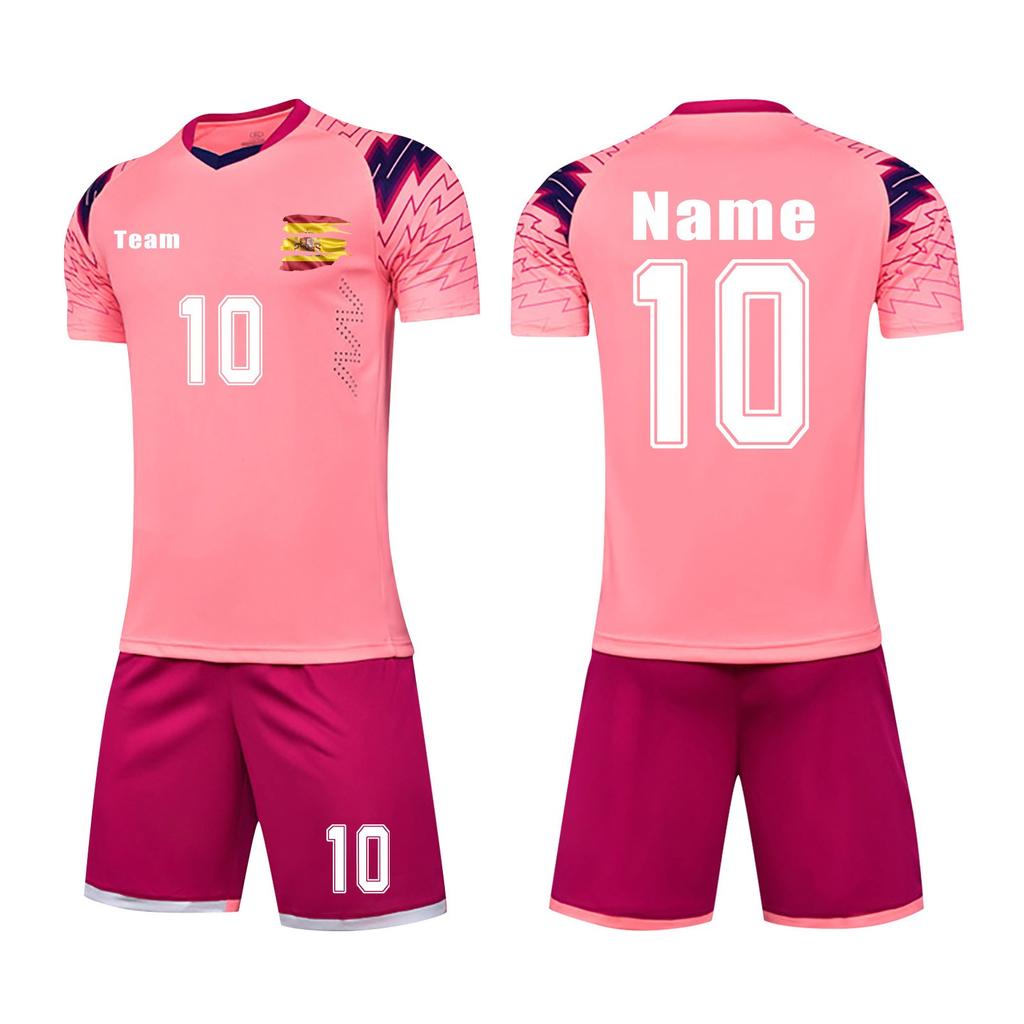 Men's Soccer Jersey Set Quick-Dry Sportswear with Shorts for Training and Matches, Sizes S-XXL