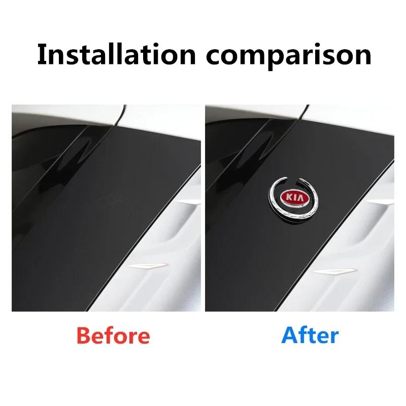 Car Styling Auto Front Emblem Sticker Rear Trunk Badge Decal For KIA Rio Ceed Sportage Cerato Soul Sorento Picanto Optima K4 K5  JD2