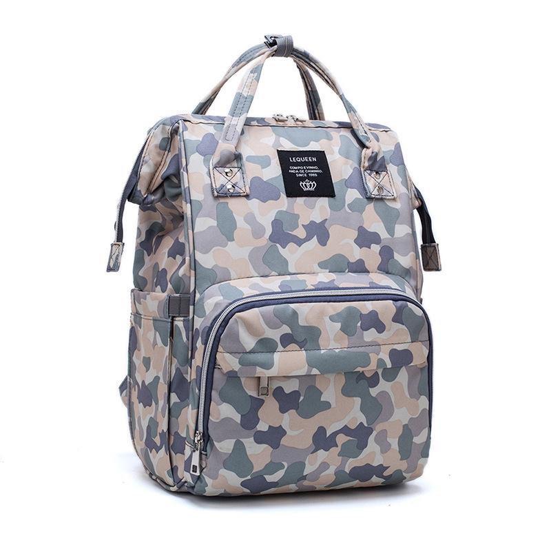 LEQUEEN Multifunctional Fashion Backpack for Moms - Large Capacity Mother and Baby Bag