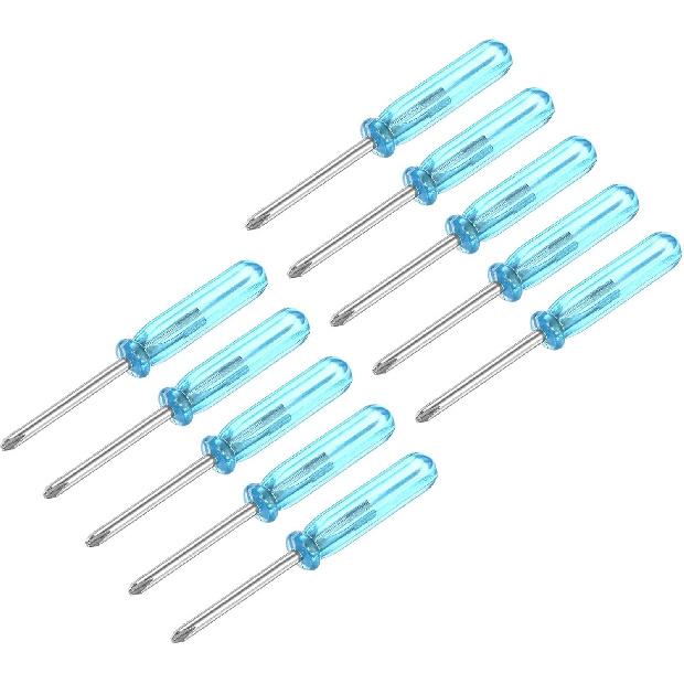 Uxcell Mini Phillips Screwdriver, 2.0mm Cross Head 45mm Length for Small Appliances Repair, 10 Pcs