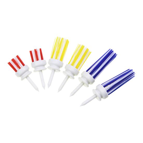 5Pcs Golf Tees Low Resistance Stab Effortlessly Accessory Bristle Head Driving Range Golf Practice Tee  Kit for Training
