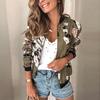 Womens Ladies Retro Floral Zipper Up  Jacket Casual Coat Outwear