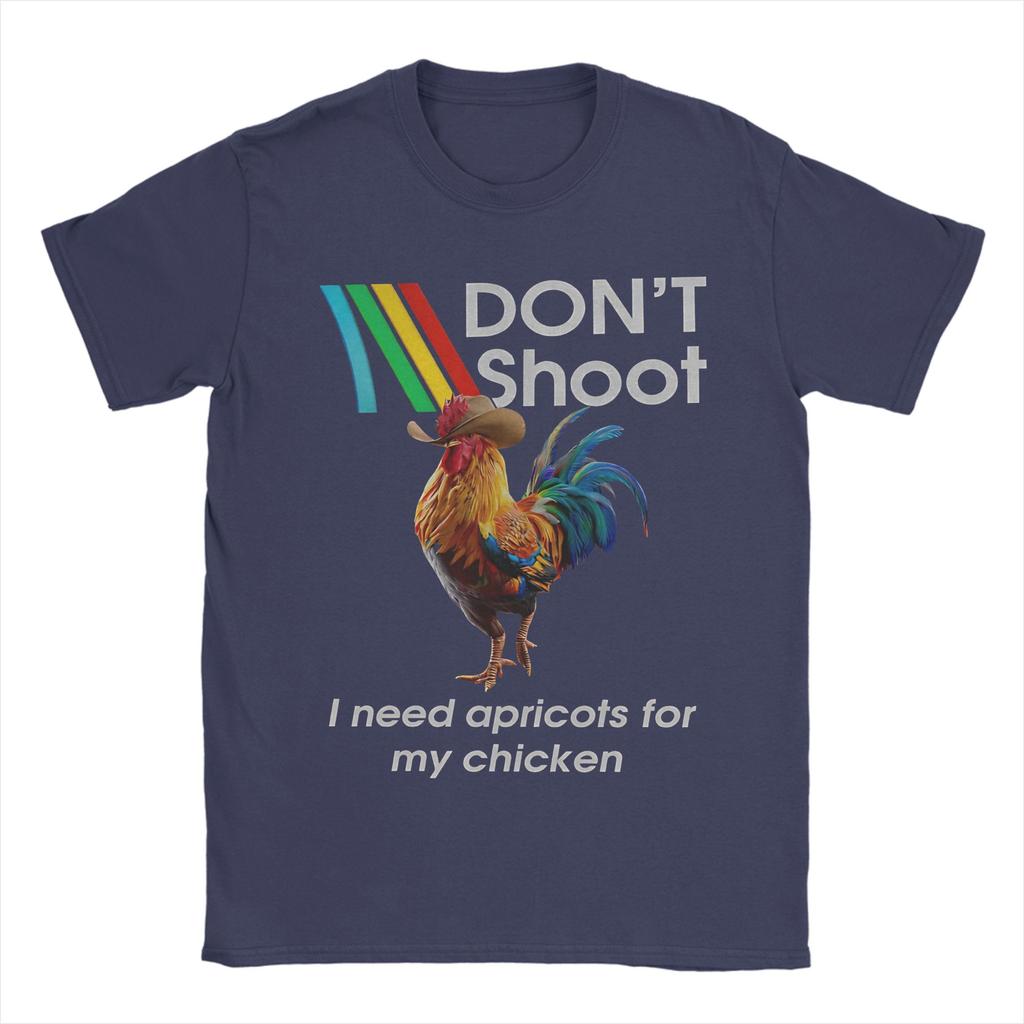 Don Shoot Game Arc Raiders Rooster TShirts Men Vintage Cotton Tees Round Neck Short Sleeve T Shirts Adult Clothing