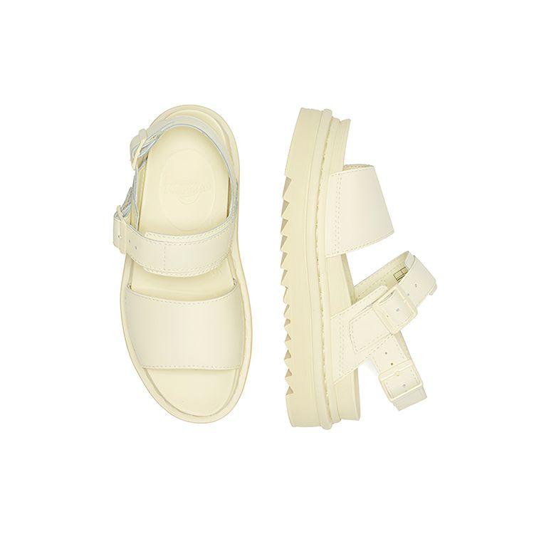 Dr. Martens Voss Mono Leather Buckle Platform Sandals Women sandals Cream 27330282