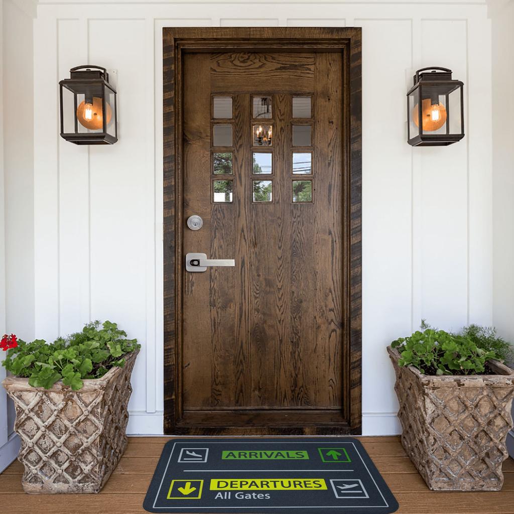 Departures And Arrivals Airport Sign Front Door Floor Entrance Mats Indoor Kitchen Bathroom Doormat Balcony Carpet Rug