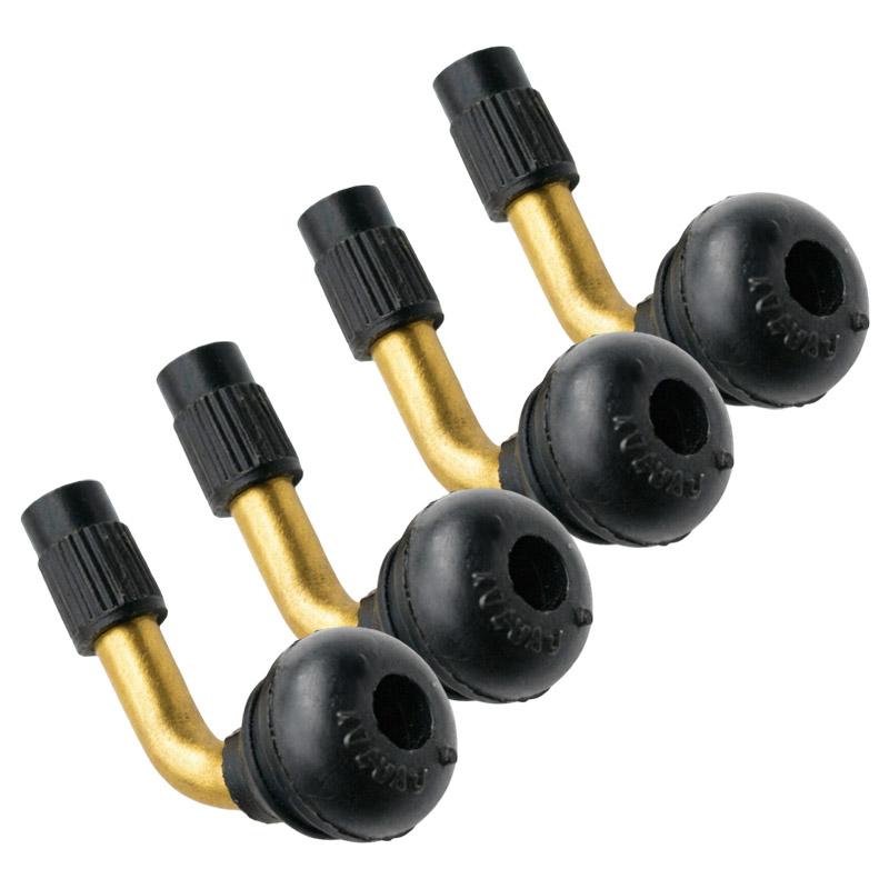 Tubeless Tyre Tire Copper Valve Stems 90 Degree Angle Pull-In Auto Scooter Motorbike Motorcycle ATV PVR70 Extension Adaptor Valve Stems 1